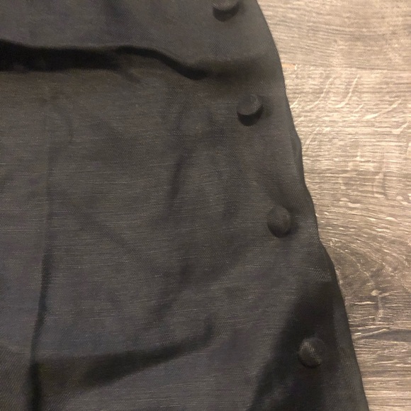 Revolve Capulet Halter Button Black Dress Linen XS - Picture 4 of 7